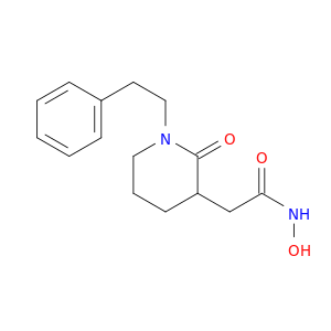 3-Piperidineacetamide, N-hydroxy-2-oxo-1-(2-phenylethyl)-