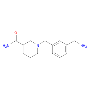 1-{[3-(Aminomethyl)phenyl]methyl}piperidine-3-carboxamide