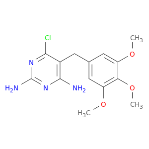 2,4-Pyrimidinediamine, 6-chloro-5-[(3,4,5-trimethoxyphenyl)methyl]-