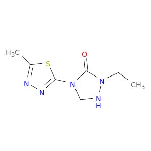 1,2,4-Triazolidin-3-one, 2-ethyl-4-(5-methyl-1,3,4-thiadiazol-2-yl)-