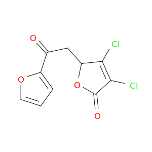 2(5H)-Furanone, 3,4-dichloro-5-[2-(2-furanyl)-2-oxoethyl]-