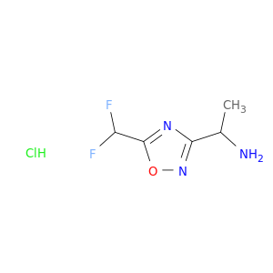 1-[5-(difluoromethyl)-1,2,4-oxadiazol-3-yl]ethan-1-amine hydrochloride