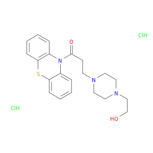1-Propanone,3-[4-(2-hydroxyethyl)-1-piperazinyl]-1-(10H-phenothiazin-10-yl)-, hydrochloride(1:2)