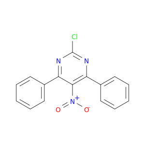 Pyrimidine, 2-chloro-5-nitro-4,6-diphenyl-
