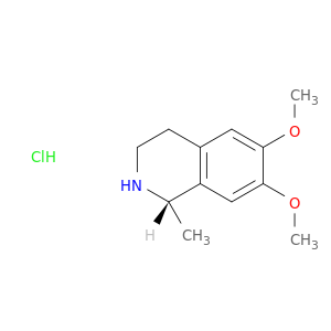 异喹啉,1,2,3,4-四氢-6,7-二甲氧基-1-甲基-,盐酸盐(1：1),(1s)-