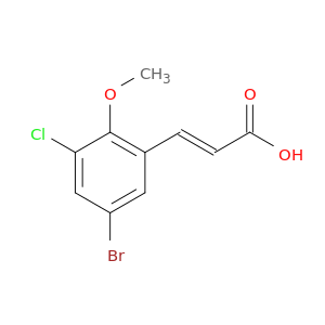 (E)-3-(5-Bromo-3-chloro-2-methoxyphenyl)acrylic acid