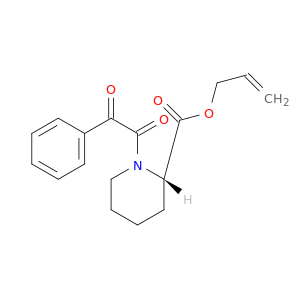 2-Piperidinecarboxylic acid, 1-(oxophenylacetyl)-, 2-propenyl ester, (S)-