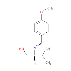 1-Butanol, 2-[[(4-methoxyphenyl)methylene]amino]-3-methyl-, (R)-