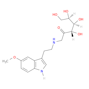 d-fructose, 1-deoxy-1-((2-(5-methoxy-1h-indol-3-yl)ethyl)amino)-