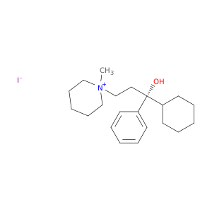 Piperidinium,1-(3-cyclohexyl-3-hydroxy-3-phenylpropyl)-1-methyl-, iodide, (R)- (8CI,9CI)