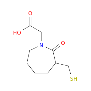 1H-Azepine-1-acetic acid, hexahydro-3-(mercaptomethyl)-2-oxo-