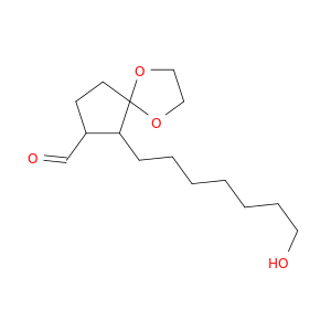 1,4-Dioxaspiro[4.4]nonane-7-carboxaldehyde, 6-(7-hydroxyheptyl)-