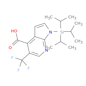 5-(Trifluoromethyl)-1-(triisopropylsilyl)-1H-pyrrolo[2,3-b]pyridine-4-carboxylic acid