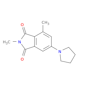 1H-Isoindole-1,3(2H)-dione, 2,4-dimethyl-6-(1-pyrrolidinyl)-