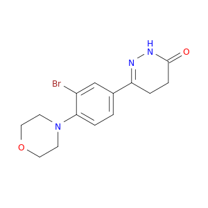3(2H)-Pyridazinone, 6-[3-bromo-4-(4-morpholinyl)phenyl]-4,5-dihydro-