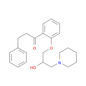 1-Propanone, 1-[2-[2-hydroxy-3-(1-piperidinyl)propoxy]phenyl]-3-phenyl-