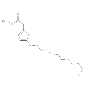 2-Thiopheneacetic acid, 5-(11-bromoundecyl)-, methyl ester