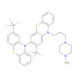 10-[3-(4-methylpiperazin-1-yl)propyl]-2-(trifluoromethyl)-3-[2-(trifluoromethyl)phenothiazin-10-yl]phenothiazine