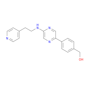Benzenemethanol, 4-[5-[[2-(4-pyridinyl)ethyl]amino]pyrazinyl]-