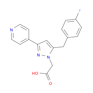 [5-(4-氟苄基)-3-(吡啶-4-基)-1H-吡唑-1-基]乙酸