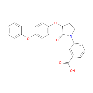 Benzoic acid, 3-[2-oxo-3-(4-phenoxyphenoxy)-1-pyrrolidinyl]-