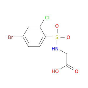 N-[(4-溴-2-氯苯基)磺酰基]甘氨酸