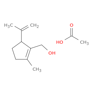 1-Cyclopentene-1-methanol, 2-methyl-5-(1-methylethenyl)-, acetate