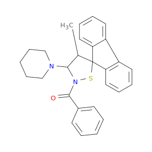 2'-BENZOYL-4'-METHYL-3'-PIPERIDIN-1-YLSPIRO[FLUORENE-9,5'-ISOTHIAZOLIDINE]