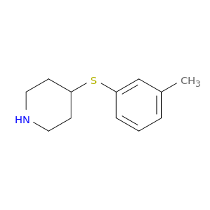 4-[(3-methylphenyl)thio]piperidine
