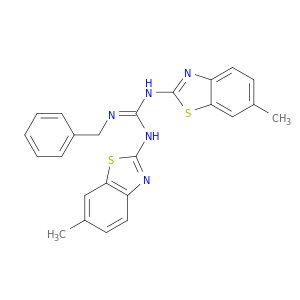Guanidine, N,N'-bis(6-methyl-2-benzothiazolyl)-N''-(phenylmethyl)-