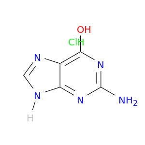 2-amino-9h-purin-6-ol hydrochloride(1:1)