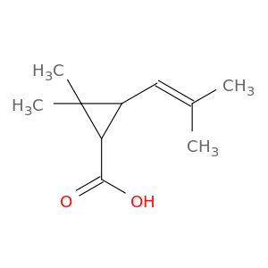 2,2-二甲基-3-(2-甲基-1-丙烯-1-基)环丙烷羧酸