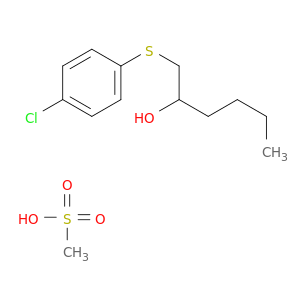 2-Hexanol, 1-[(4-chlorophenyl)thio]-, methanesulfonate