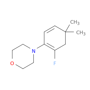 Morpholine, 4-(2-fluoro-4,4-dimethyl-1,5-cyclohexadien-1-yl)-