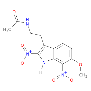 Acetamide, N-[2-(6-methoxy-2,7-dinitro-1H-indol-3-yl)ethyl]-