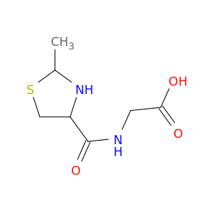 Glycine, N-[(2-methyl-4-thiazolidinyl)carbonyl]-