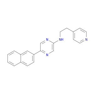 Pyrazinamine, 5-(2-naphthalenyl)-N-[2-(4-pyridinyl)ethyl]-