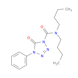 1H-Tetrazole-1-carboxamide, N,N-dibutyl-4,5-dihydro-5-oxo-4-phenyl-