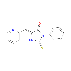 4-Imidazolidinone, 3-phenyl-5-(2-pyridinylmethylene)-2-thioxo-, (Z)-