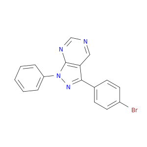 1H-Pyrazolo[3,4-d]pyrimidine, 3-(4-bromophenyl)-1-phenyl-