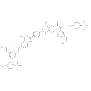 3,3'-{benzene-1,4-diylbis[carbonylimino(2-methoxybenzene-4,1-diyl)carbonylimino]}bis(1-propylpyridinium) bis(4-methylbenzenesulfonate)