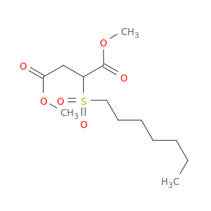 Butanedioic acid, (heptylsulfonyl)-, dimethyl ester