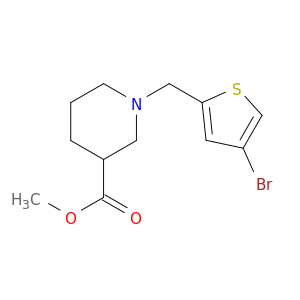 Methyl 1-[(4-bromothiophen-2-yl)methyl]piperidine-3-carboxylate
