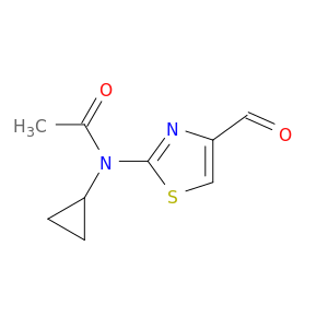 N-cyclopropyl-N-(4-formyl-1,3-thiazol-2-yl)acetamide