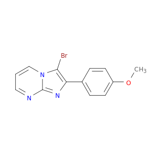 3-溴-2-(4-甲氧基苯基)咪唑[1,2-A]嘧啶
