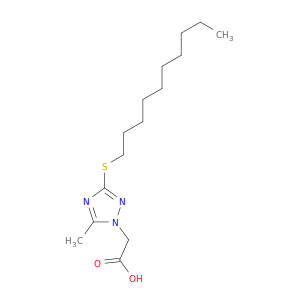 1H-1,2,4-Triazole-1-acetic acid, 3-(decylthio)-5-methyl-