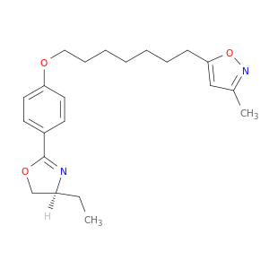 Isoxazole,5-[7-[4-[(4S)-4-ethyl-4,5-dihydro-2-oxazolyl]phenoxy]heptyl]-3-methyl-