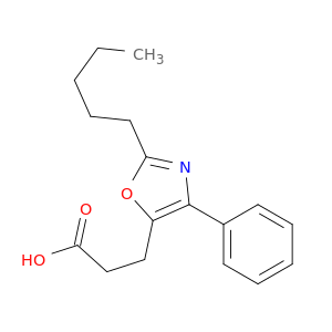 5-Oxazolepropanoic acid, 2-pentyl-4-phenyl-