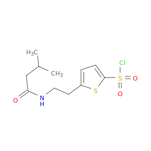 5-[2-(3-Methylbutanamido)ethyl]thiophene-2-sulfonyl Chloride