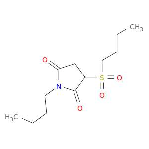2,5-Pyrrolidinedione, 1-butyl-3-(butylsulfonyl)-